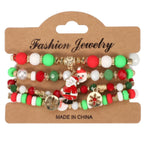 Christmas Element Bead Bracelet