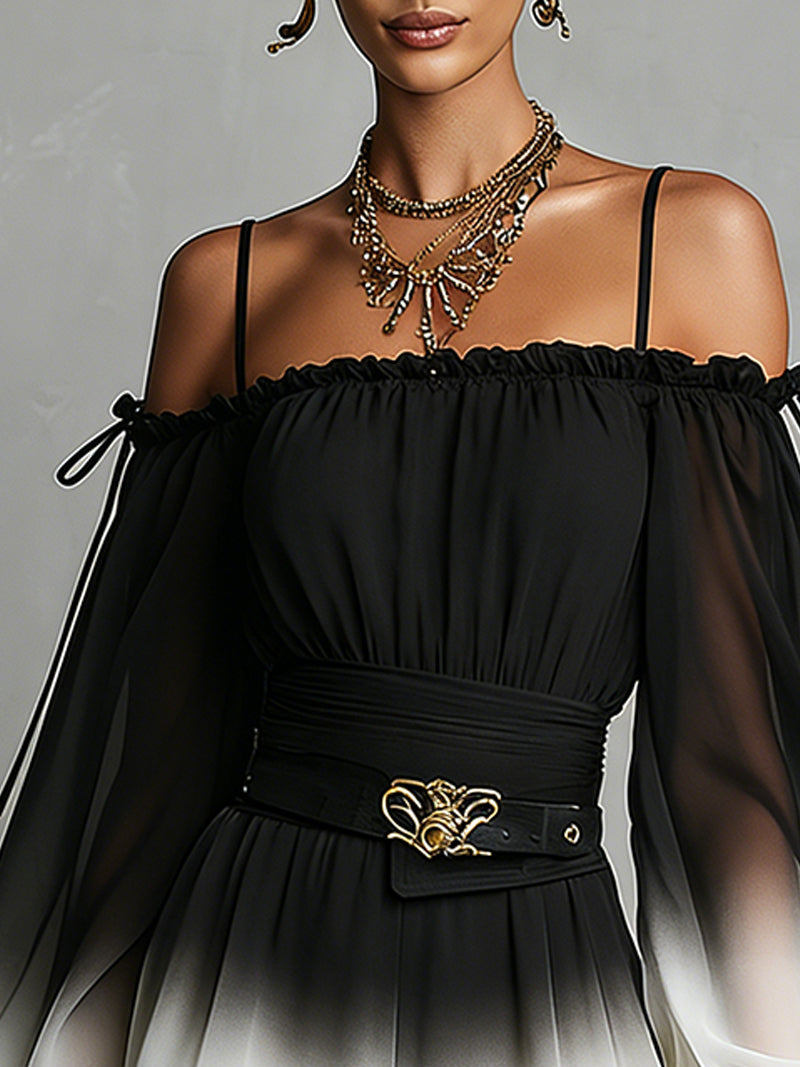 The Ombre Off-Shoulder Jumpsuit