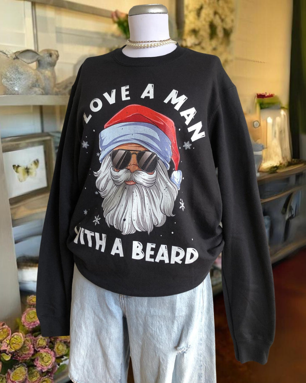 LOVE A MAN Xmas Sweatshirt