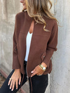 🎄Christmas Sale🔥 Casual Zipper Drawstring Jacket