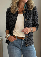 New Arrivals🔥 Casual Lapel Pocket Leopard Print Jacket