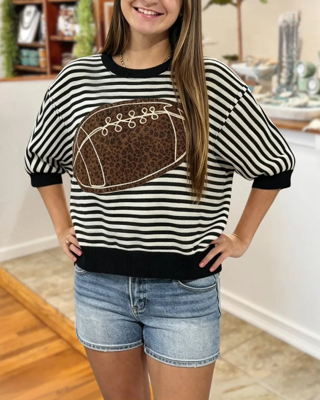 Leopard Football Wild Game Top