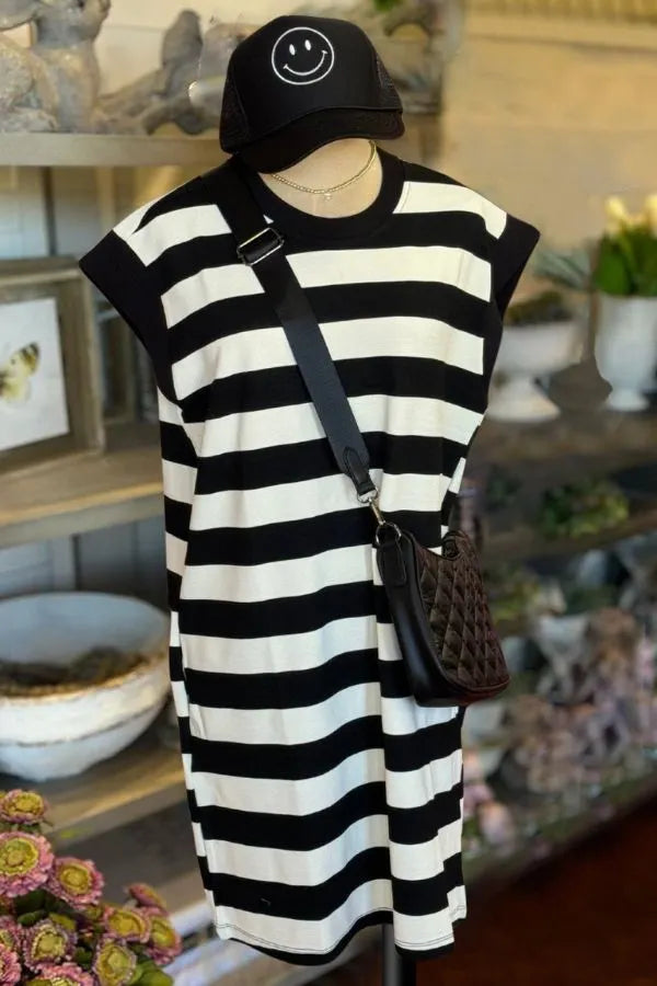 Striped Sleeveless Dress