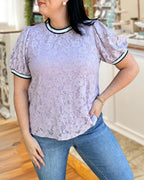 Sweet Meets Structured Lace Top