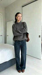 Cozy Sweater Collection for Fall 3 Styles Off Shoulder Cable Knit Mock Neck