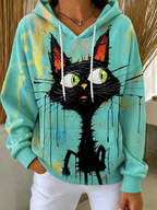New Arrivals 🔥 Women's Multi-Theme Long Sleeve Casual Hoodie – Daily Spring/Fall Sweatshirt