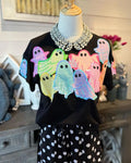 Multicolor Ghost Sequin Patch T-Shirt