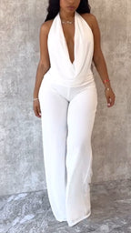 Top y pantalón de mujer con lazo en el cuello y traje de temperamento informal