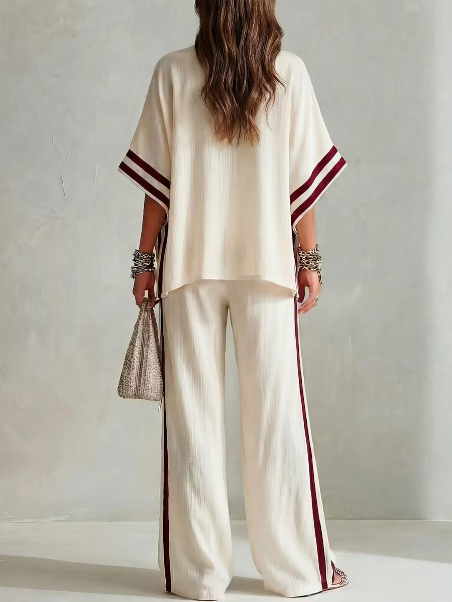 Striped Relaxed Pants Set