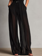 Refined Halter Wide-Leg Jumpsuit