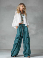 Vintage Lace Utility Pants Set