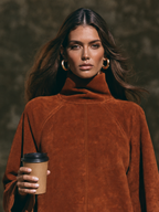 Mock Neck Raglan Mini Dress