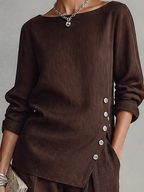 Asymmetric Hem Wide-Leg Set