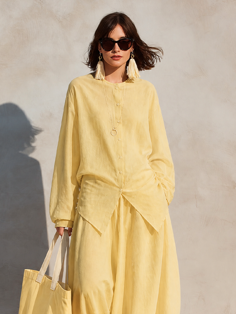 Relaxed Balloon Pants Vacation Set