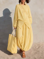 Relaxed Balloon Pants Vacation Set