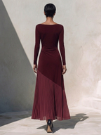Twist Waist Off-Shoulder Maxi Dress