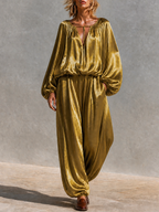 Balloon Sleeve Resort Two-Piece