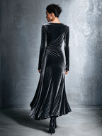 Asymmetric One-Shoulder Midi Dress