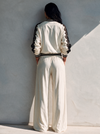 Lace Panel Wide-Leg Set
