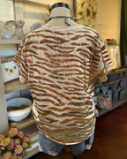Shine Shine Sequin Tiger Tee