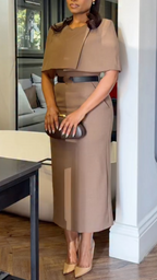 Vestido elegante de dos piezas para mujer