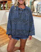 Chic Leopard Layered Pullover