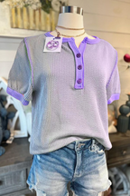 Colorblock Ribbed Tee