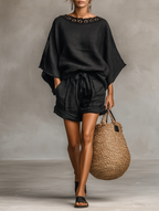 Refined Lace Shorts Set