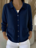 CLEARANCE SALE🔥Women's Double Pocket Solid Button-Down Shirt