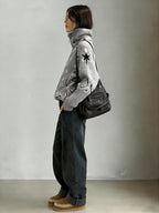 Grey Bandana Patterned Cardigan