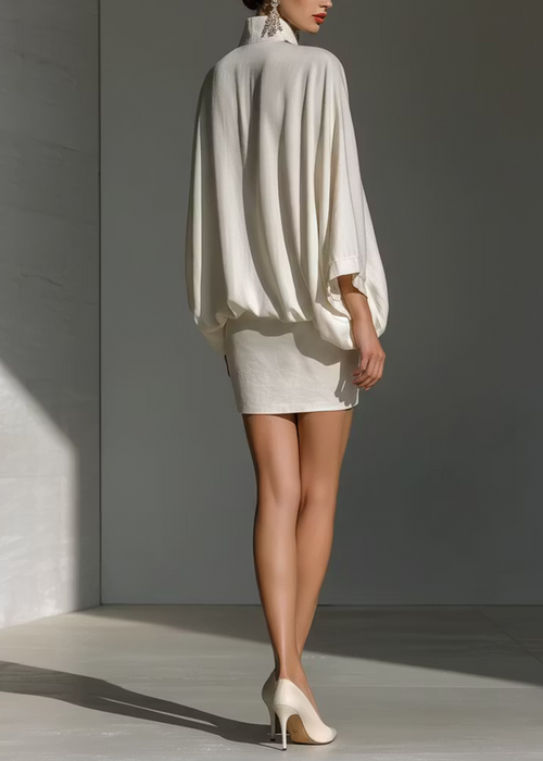 Batwing Tunic Mini Skirt Set