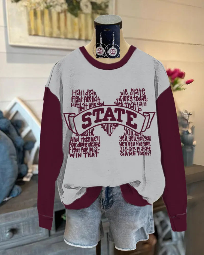 State Crew Neck Sweatshirt