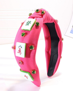 Mahjong Rhinestone Headband