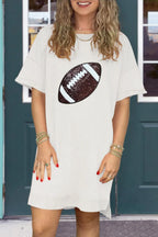Football Sequin T-shirt Dress