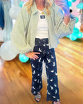 Mallard Duck Print Jeans
