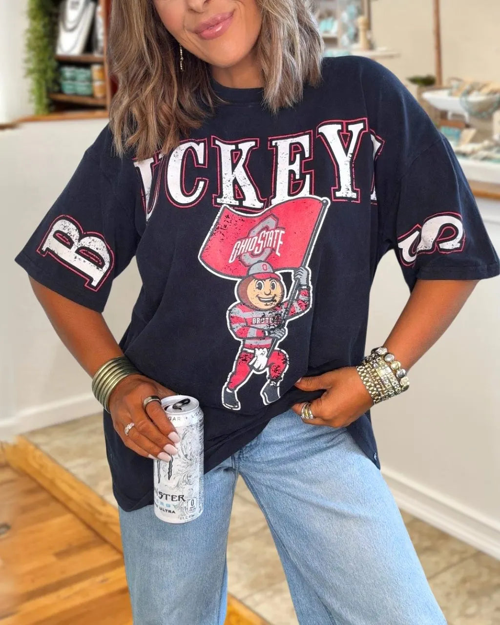 Buckeyes Mascot Print T-Shirt