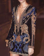 Sexy Sequin Crystal Mini Dress - 01