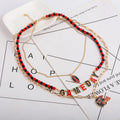 Football Helmet Stacking Design Necklace