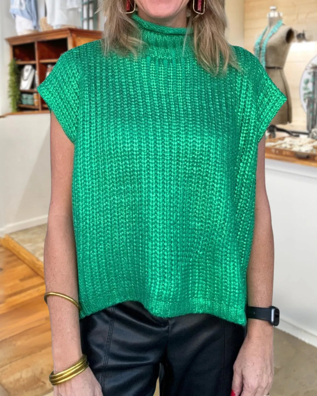 Metallic Foiled Sweater
