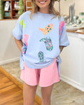 Shiny Boots Sequin T-shirt