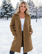 NEW🔥 Wool Casual Lapel Single Breasted Long Coat