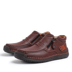 ⏰Limited Time Sale 70% OFF-Men’s Handmade Premium Leather Slip-On Driving Boots