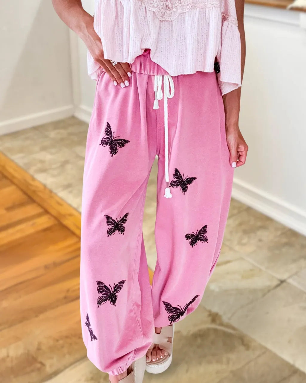 Unique Butterfly Print Pants
