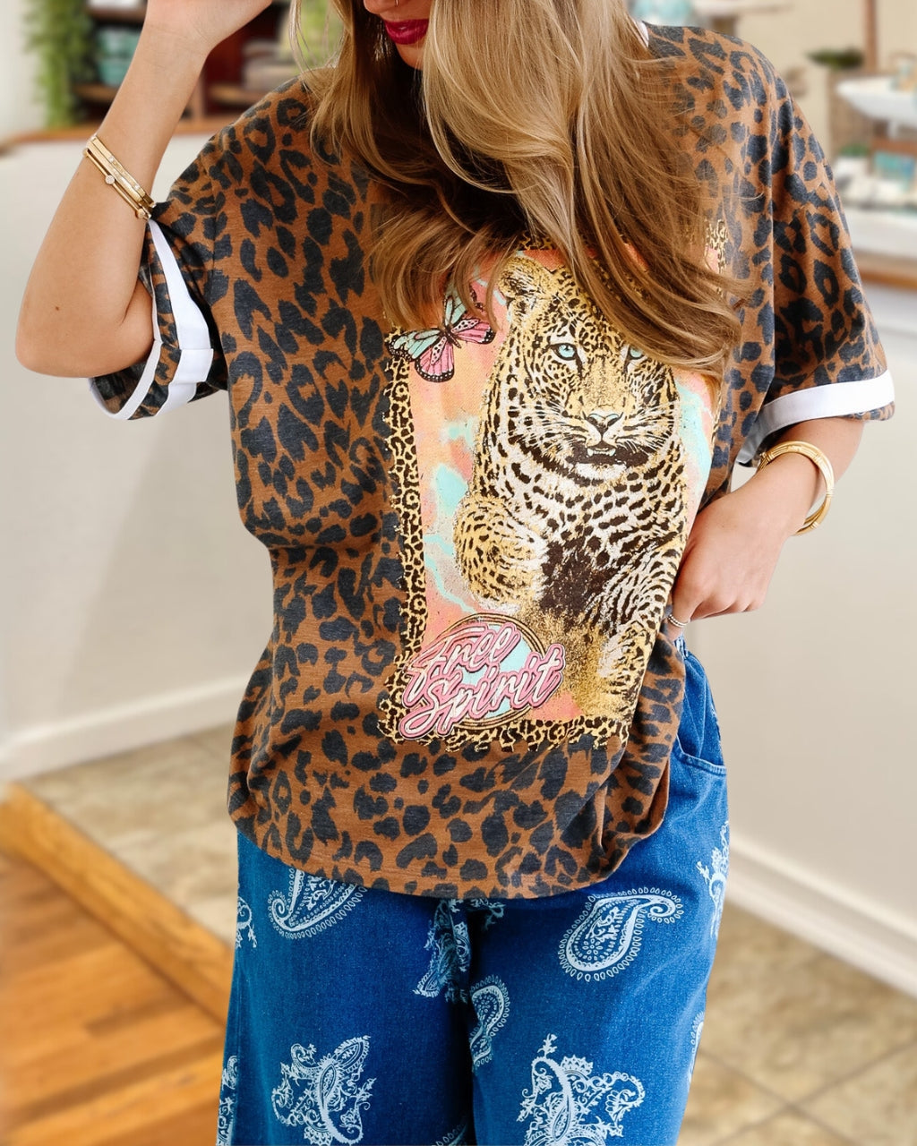 Free Spirit Leopard T-Shirt