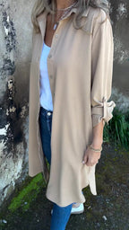 🔥LAST DAY 50% OFF🔥Women's Casual Lapel Solid Color Shirt Coat