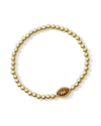 Football Logo Beaded Bracelet