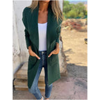 🔥Only 36 left in stock-Lapel Collar Casual Long-Sleeved Open-Front Sweater