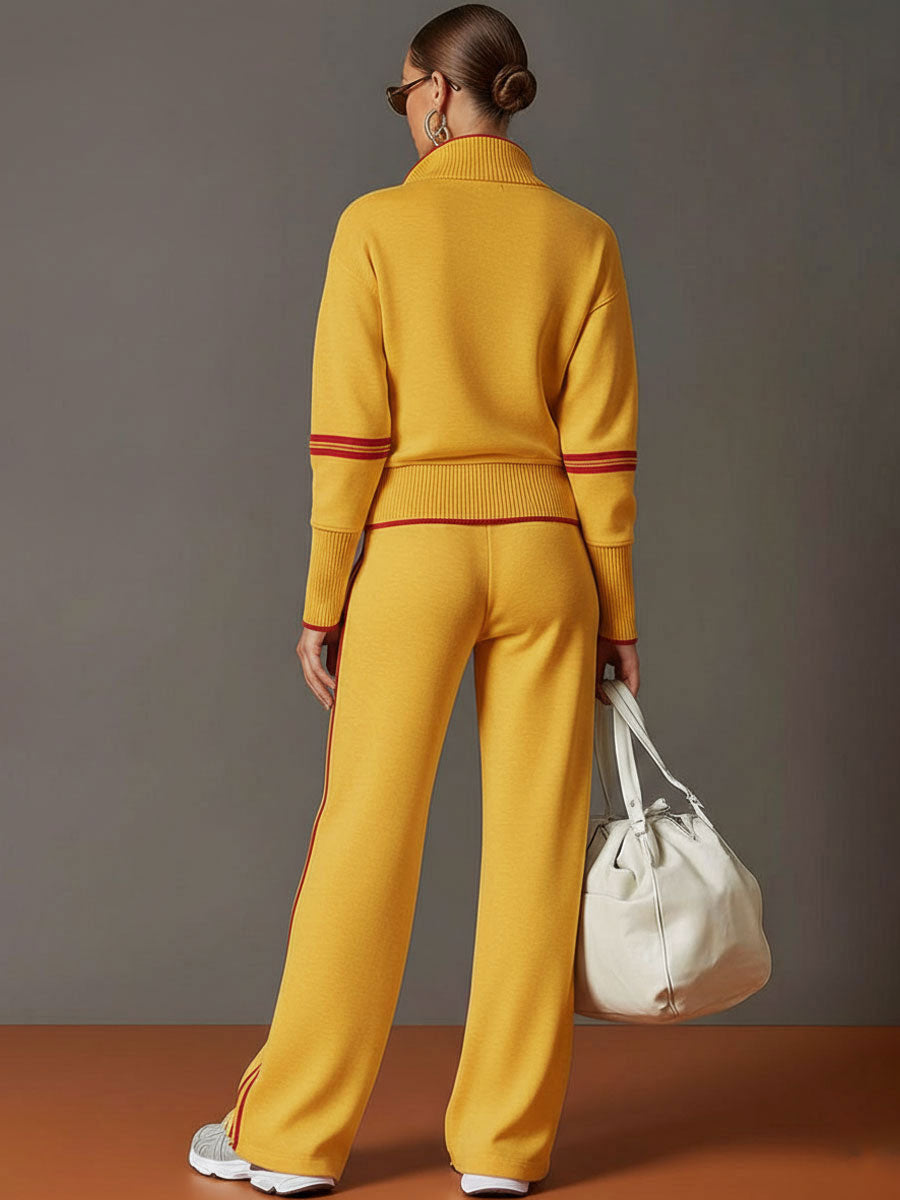 Retro Webbing Wide-Leg Set