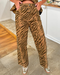Zebra-print Pocket Pants