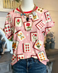 Floral Mahjong Crewneck Tee